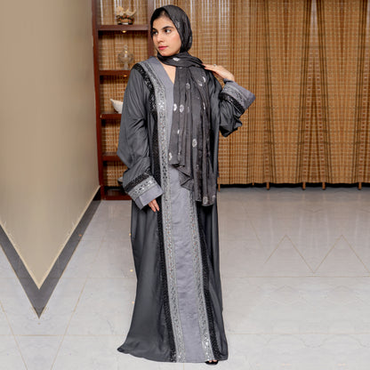 EMBROIDERED BLACK ABAYA