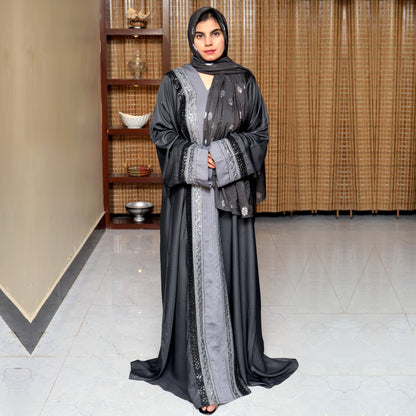 EMBROIDERED BLACK ABAYA