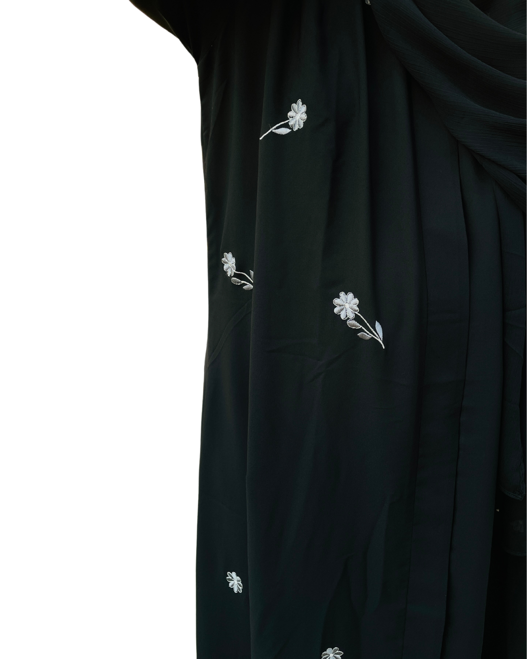 Safa - Black Embroidered Abaya