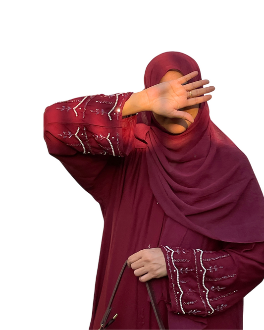 Amani - Maroon Abaya